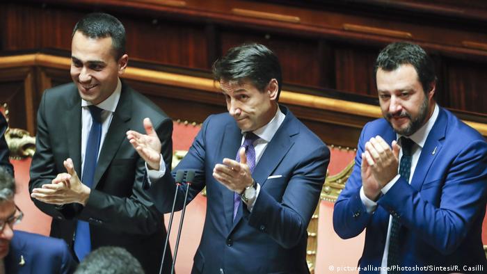 Luigi Di Maio, Giuseppe Conte and Matteo Salvini