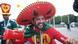 A Mexico fan cheers outside the stadium before the Russia 2018 World Cup Group F football match between Germany and Mexico. A Mexico fan cheers outside the stadium before the Russia 2018 World Cup Group F football match between Germany and Mexico.