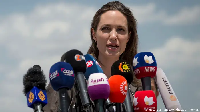 Irak Schauspielerin Angelina Jolie in Dohuk