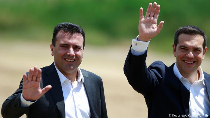 Mazedonien Griechenland Namensstreit beigelegt Zaev und Tsipras
