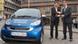 Tuebingen Mayor Boris Palmer is handed the key to his new Smartcar with the "Tübingen macht blau" campaign posters on it Tuebingen Mayor Boris Palmer is handed the key to his new Smartcar with the "Tübingen macht blau" campaign posters on it