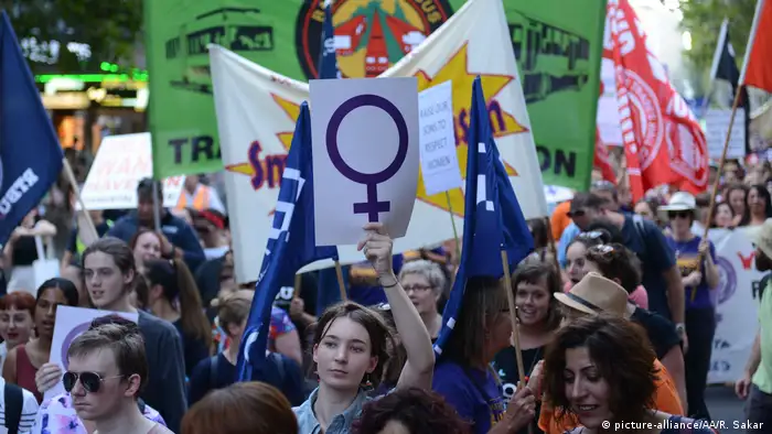 Australien Internationaler Frauentag Demonstration