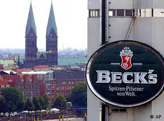 2001年8月，比利时英特布鲁集团收购了德国最大啤酒公司贝克