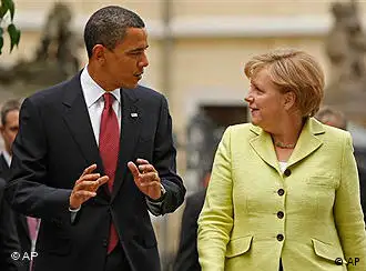 6月5日，默克尔同奥巴马会晤于德累斯顿