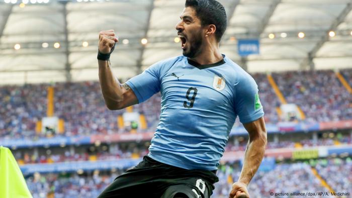 Russland WM 2018 l Uruguay vs Saudi-Arabien 1:0 - Torjubel (picture alliance/dpa/AP/A. Medichini)