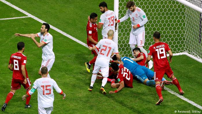 Russland WM 2018 l Spanien vs Iran 1:0 - Torversuch Spanien (Reuters/J. Sibley)