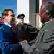Namibias Präsident Pohamba empfängt Medwedew (Foto: AP)
