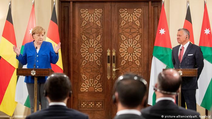 Канцлерка ФРН Анґела Меркель та король Йорданії Абдулла ІІ 