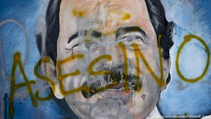 Pintada contra Daniel Ortega.