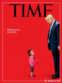 USA Cover Time Magazin Trump und Flüchtlingskind