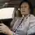 Saudi-Arabien, die saudi-arabische Autofahraktivistin Madiha al-Adschrusch sitzt in einem Auto