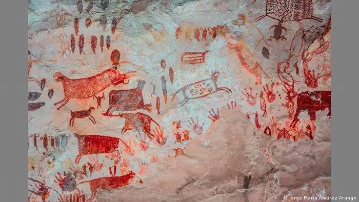 Rock painting in Chiribiquete National Park Kolumbien (Jorge Mario Álvarez Arango)