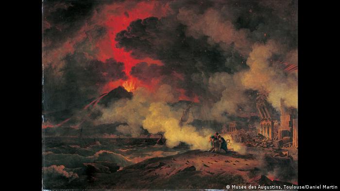 Painting of the eruption of a volcano, with lots of smoke
Foto: Daniel Martin