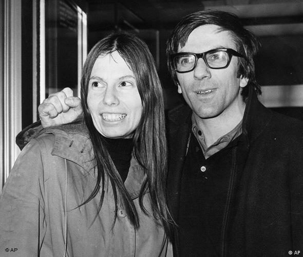 Gretchen Dutschke-Klotz und Rudi Dutschke 1970 in London (Foto: AP)