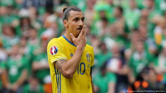 لاعب المنتخب السويدي زلاتان إبراهيموفيتش
