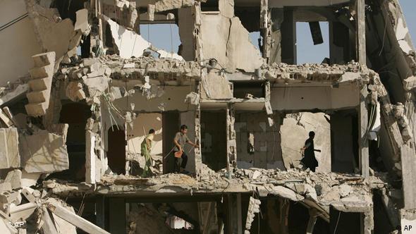 Κατεστραμμένο κτίριο στη Γάζα
