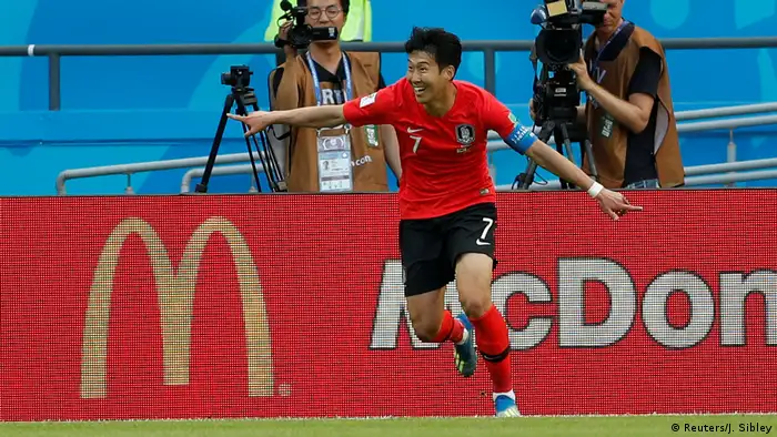 FIFA Fußball-WM 2018 in Russland | Deutschland vs. Südkorea | Jubel Südkorea (0:2) (Reuters/J. Sibley)