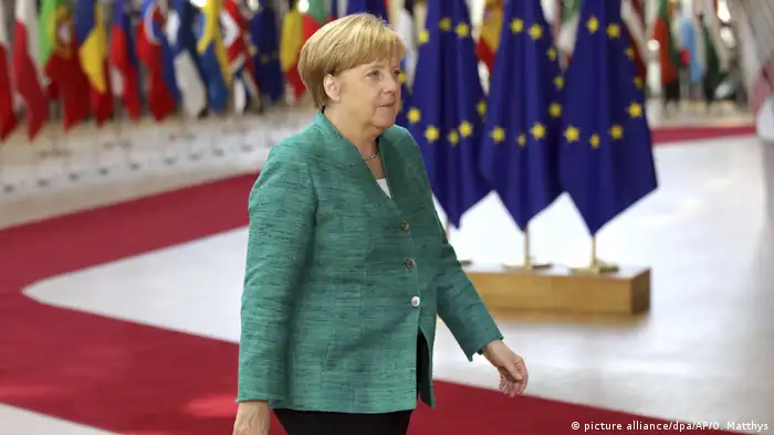 Belgien - EU-Gipfel in Brüssel- Kanzlerin Merkel (picture alliance/dpa/AP/O. Matthys)