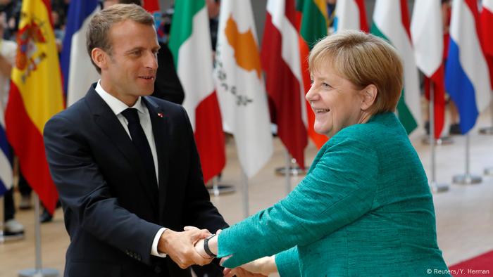 Belgien - EU-Gipfel in Brüssel - Macron und Merkel