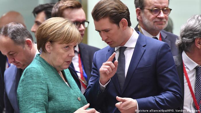 Belgien - EU-Gipfel in Brüssel - Merkel und Kurz