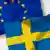 Flaggen der Europäischen Union und Schwedens (Montage: DW)