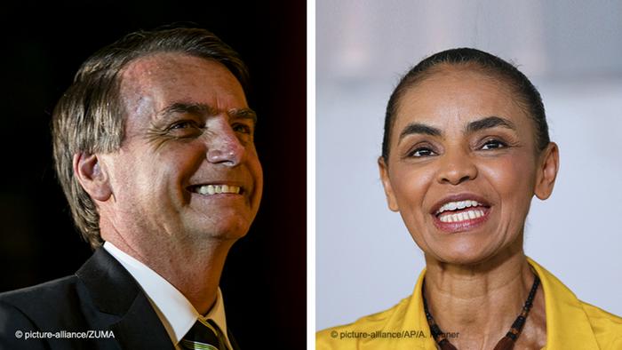 Jair Bolsonaro e Marina Silva