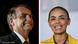 JAIR BOLSONARO (left) and Marina Silva JAIR BOLSONARO (left) and Marina Silva