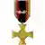 Ein goldenes Kreuz an einem schwarz-rot-goldenen Band. Das Band ist zusätzlich mit einem goldenen Eichenlaub-Abzeichen geschmückt (Quelle: Wikipedia)