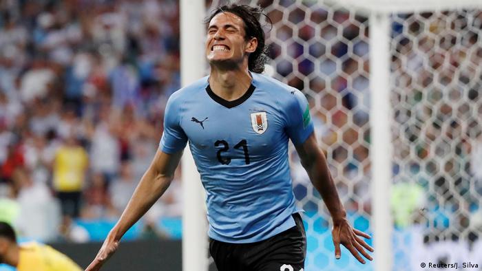FIFA Fußball-WM 2018 | Achtelfinale | Uruguay vs. Portugal | 1. TOR Uruguay (Reuters/J. Silva)