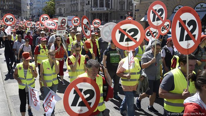 Austria Thousands Protest Against Plans For 12 Hour Workday News Dw 30 06 2018