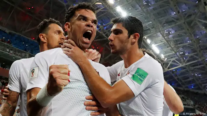 FIFA Fußball-WM 2018 | Achtelfinale | Uruguay vs. Portugal | 1. TOR Portugal (Reuters/J. Silva)