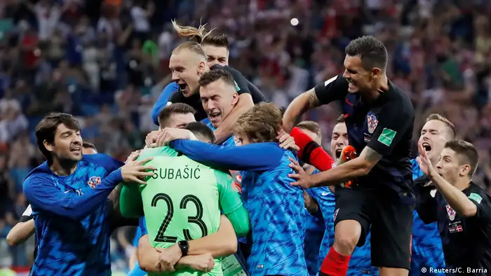 Fußball WM 2018 Kroatien vs Dänemark Sieg Jubel (Reuters/C. Barria)