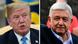Kombo Donald Trump, Präsident USA & Andres Manuel Lopez Obrador, Präsident Mexiko Kombo Donald Trump, Präsident USA & Andres Manuel Lopez Obrador, Präsident Mexiko