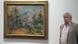Philippe Cezanne with the painting Philippe Cezanne with the painting