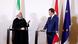 Iranian President Hassan Rouhani and Austrian Chancellor Sebstian Kurz during a press conference in Vienna Iranian President Hassan Rouhani and Austrian Chancellor Sebstian Kurz during a press conference in Vienna