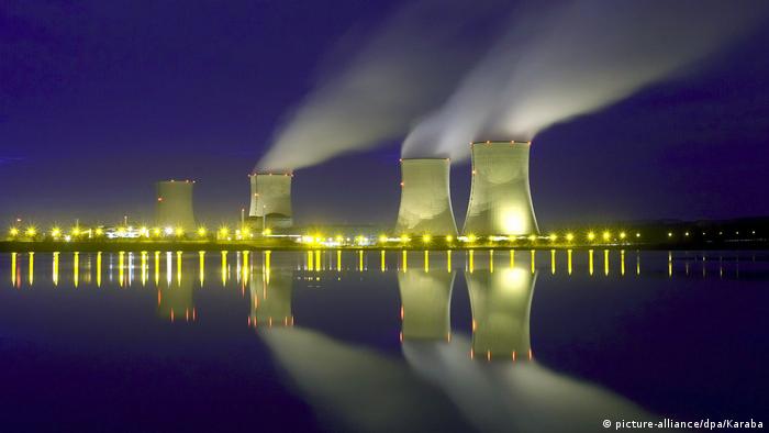 The Cattenom reactor in France, pictured at night. Archive image from 2007.