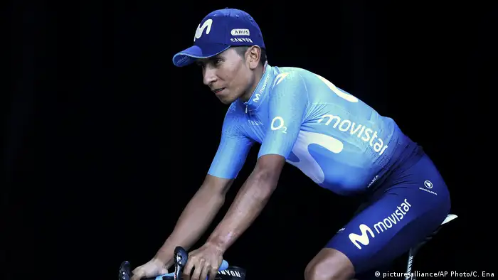 Radsport Tour de France Nairo Quintana (picture-alliance/AP Photo/C. Ena)