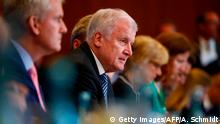 10.07.2018+++ German Interior Minister Horst Seehofer attends a press conference to present his long-delayed Masterplan on Migration which had sparked a conflict within the government in Berlin, on July 10, 2018. (Photo by AXEL SCHMIDT / AFP) (Photo credit should read AXEL SCHMIDT/AFP/Getty Images)