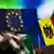 Флаги ЕС и Молдовы (фото из архива)