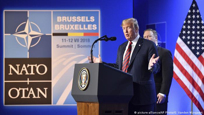 Belgien Brüssel Pressekonferenz Donald Trump
