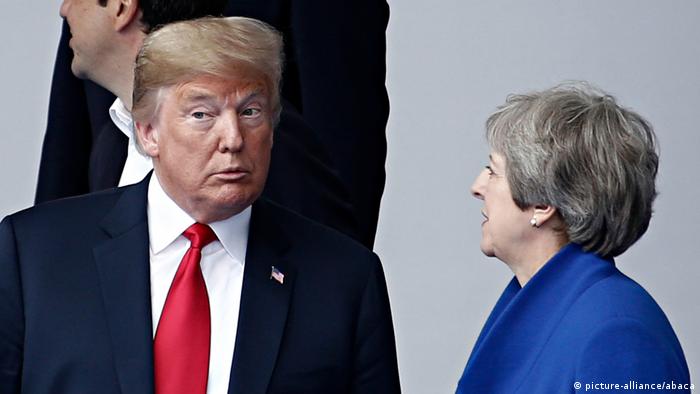 Дональд Трамп и Тереза Мэй