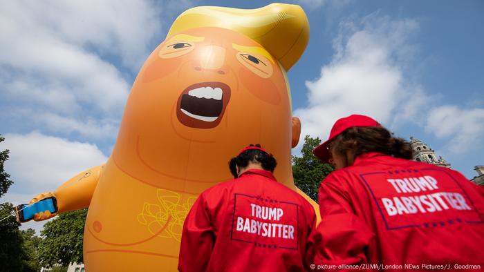 London Protests Against Donald Trump Kick Off With Trump Baby Blimp News Dw 13 07 18