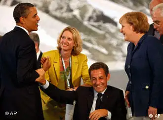 G8峰会中的轻松时刻