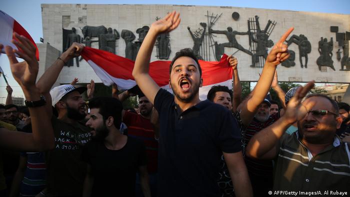 Proteste gegen Arbeitslosigkeit und schlechte Lebensbedingungen im Irak (AFP/Getty Images/A. Al Rubaye)