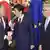 Japan Tokyo - Donald Tusk, Shinzo Abe und  Jean-Claude Juncker