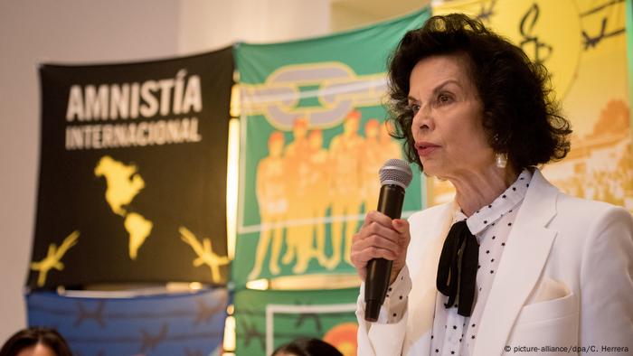 Nicaragua Bianca Jagger (picture-alliance/dpa/C. Herrera)