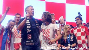 Певец Томпсон на празднике по поводу возвращения хорватской сборной с ЧМ-2018