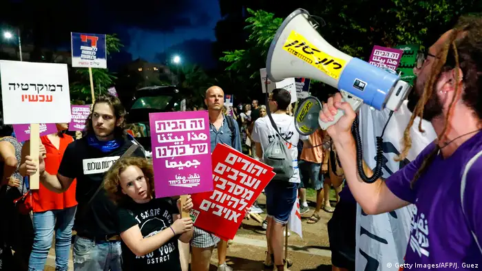 Israel Tel Aviv Protest gegen Nationalstaatsgesetz