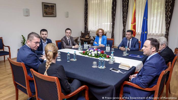 Führer der mazedonischen politischen Parteien