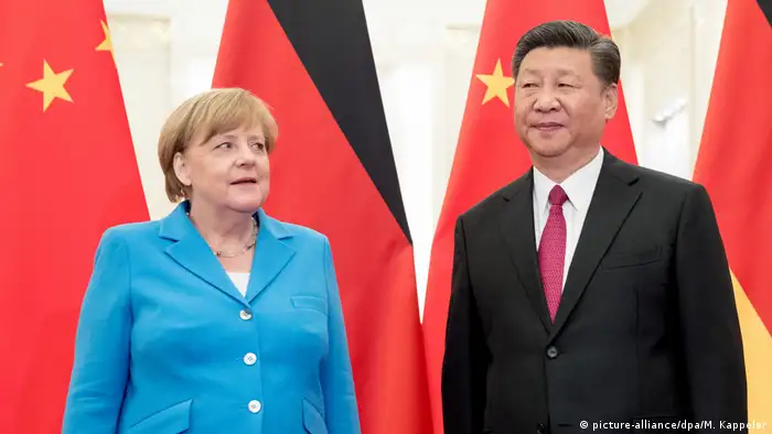 China Peking Angela Merkel und Xi Jinping